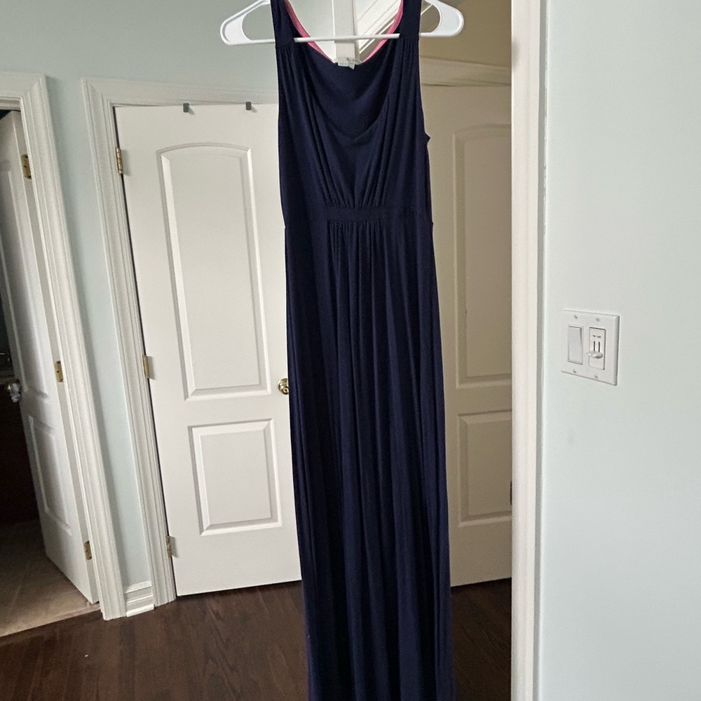 Boden Blue Spaghetti Strap Sleeveless Maxi Gown